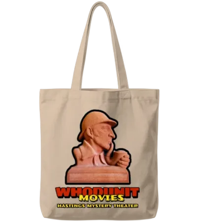 Whodunit Movies- Hastings Mystery Theater Tote Bags - Natural