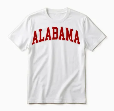 Alabama - Throwback Design - Classic Unisex T-Shirt - White