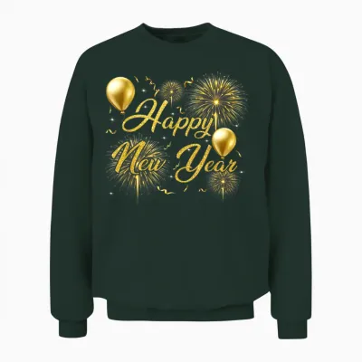Happy New Year Eve Party 2026 Family Matching Costume Unisex Sweatshirt - Forest