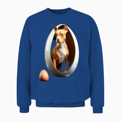 Dog in the Egg Dog in the Egg Dog in the Egg Unisex Sweatshirt - Royal