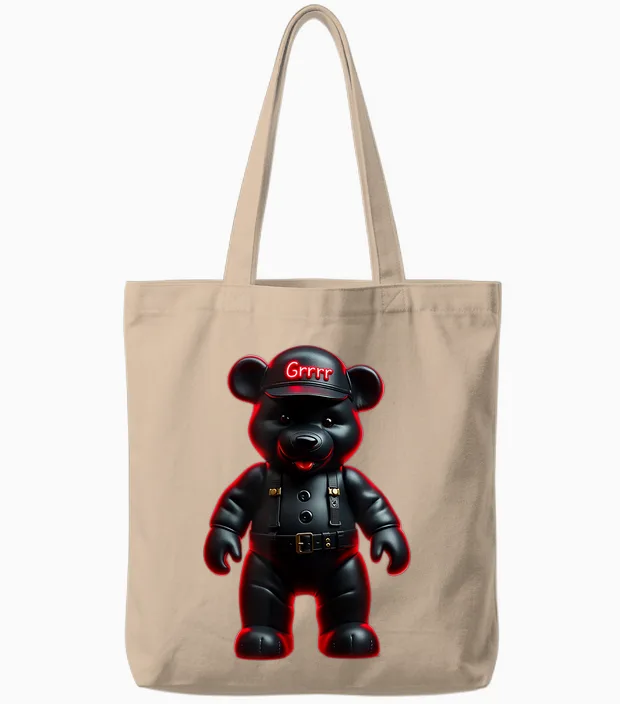 I Love Bears! Fun, Funny, Bold, Ox, Sexy, Gay, Teddy Tote Bags in Natural