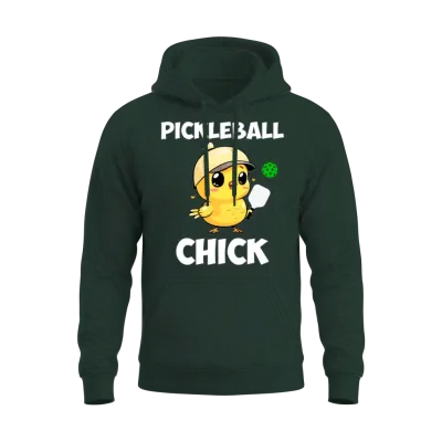 Pickleball Chick, Funny Pickleball Unisex Hoodie - Forest