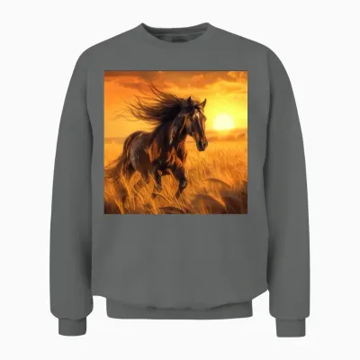 Horse Unisex Sweatshirt - Graphite Heather