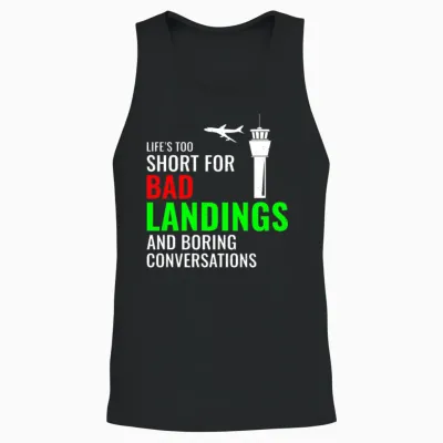Air Traffic Controller Atc Aviation Humor Airplane Unisex Tank Top - Black