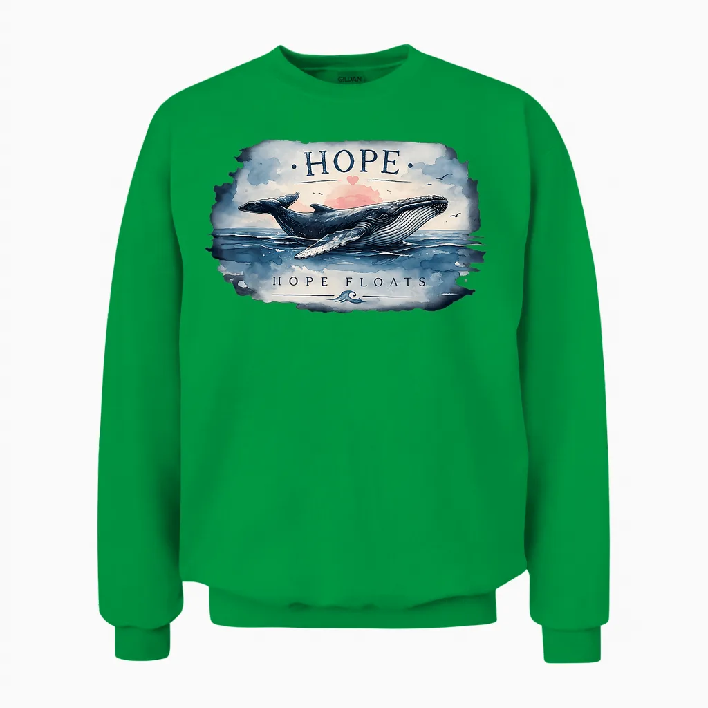 Timmy (hope) Der Buckelwal - Team Timmy Unisex Sweatshirt in Irish Green