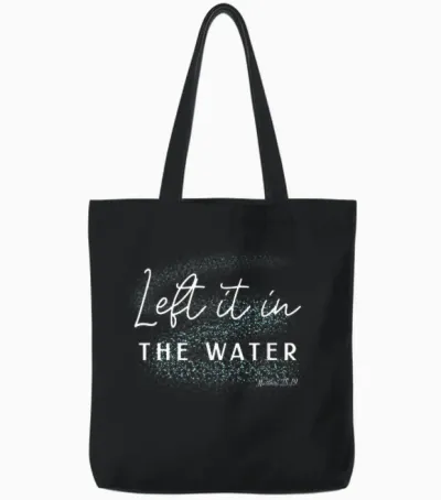 Christian Baptism Left It in the Water Matthew-28 19 Tote Bags - Black