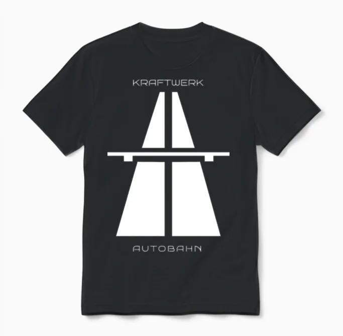 Kraftwerk Autobahn Retro Techno Unisex T-Shirt - Black