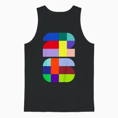 Enfant Couleurs De La Coupe Du Monde De La Fifa 26 événements Unisex Tank Top - Black