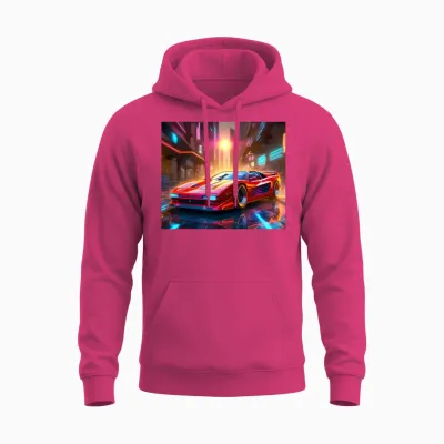 Retro Red Unisex Hoodie - Heliconia