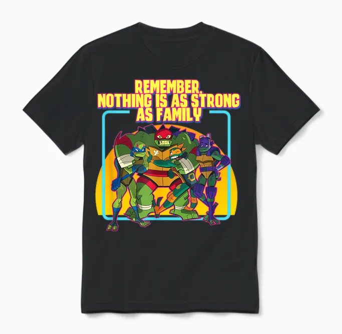 Tmnt - Family Unisex T-Shirt in Black