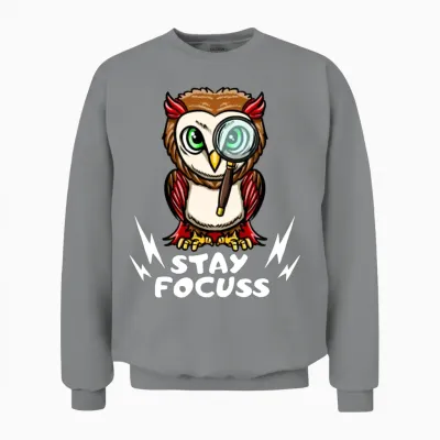 Stay Focus Unisex Sweatshirt - Sport Grey