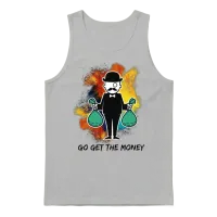 Go Get the Money Unisex Tank Top - Ash – 1