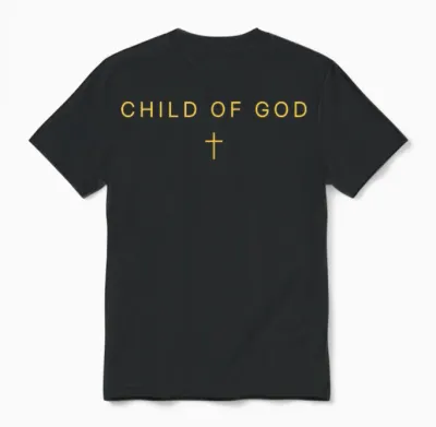 Child of God Shirt Jesus Faith Minimalist Christian Unisex T-Shirt - Black