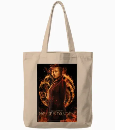House of the Dragon Rhaenyras Tote Bags - Natural