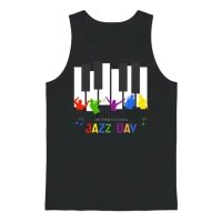 Jazz Music Improvisation Festival Unisex Tank Top - Black – 1