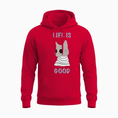 Funny Pictures Unisex Hoodie - Red