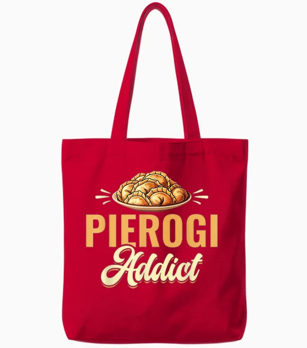 Pierogi Addict - Roots Polish Poland Tote Bags in Red