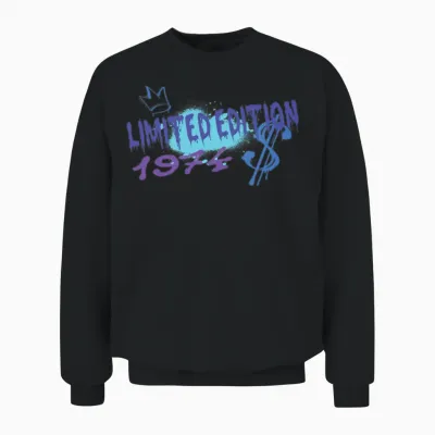 Limited Edition 1974 Birthday 1974 Born Unisex Sweatshirt - Black