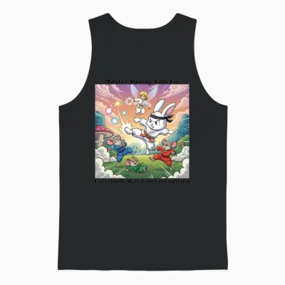 Master Bunny Foo Fu 2 Unisex Tank Top - Black