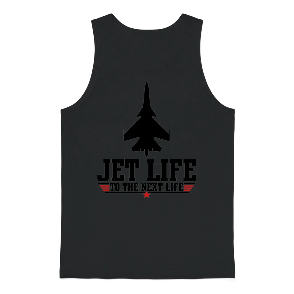 Jet Life to the Next Life Unisex Tank Top - Black