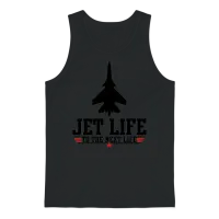 Jet Life to the Next Life Unisex Tank Top - Black – 1