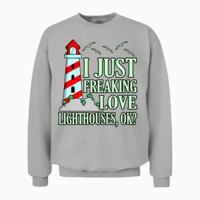Funny Lighthouse Gift Unisex Sweatshirt - Ash
