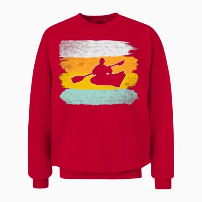 Canoe Retro Unisex Sweatshirt - Red