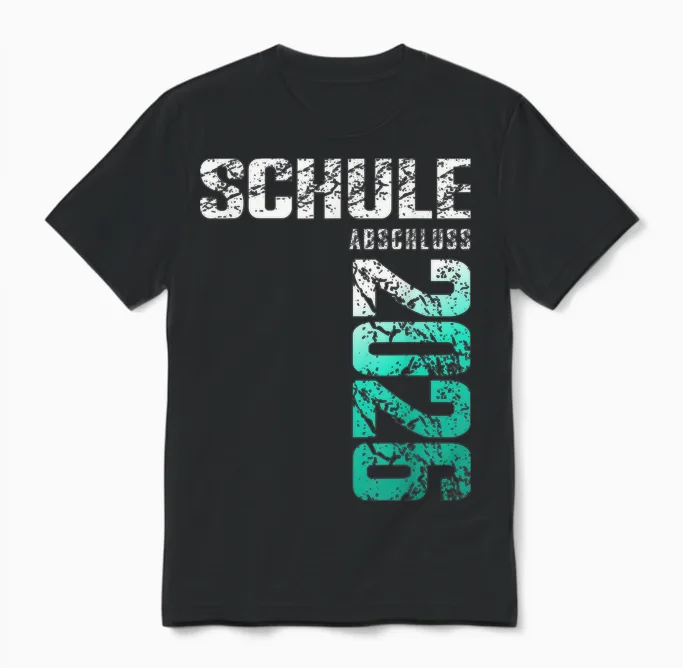 Schule Geschafft 2026 Schulabschluss Unisex T-Shirt in Black