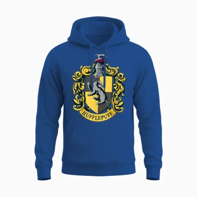 Harry Potter Hufflepuff House Crest Unisex Hoodie - Royal