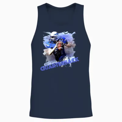Quarterback American Football - Usa Sports T-Shirt Fans Design Unisex Tank Top - Navy