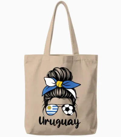 Uruguay Flag Women Mujeres Proud Uruguayan Fans Supporters Tote Bags - Natural