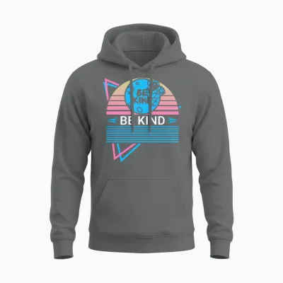 Astronaut Retro Unisex Hoodie - Graphite Heather