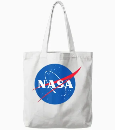 Official Nasa Logo Tote Bags - White