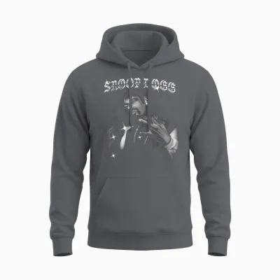 Official Photo Snoop Dogg Airbrush Unisex Hoodie - Charcoal