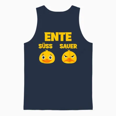 Ente Süß - Sauer Lustig Witzig Koch Landwirt Unisex Tank Top - Navy