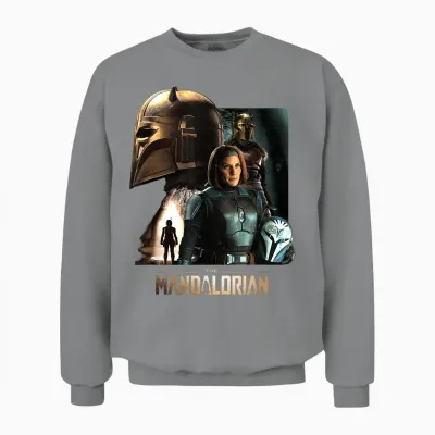 Star Wars the Mandalorian Season 3 the Armorer and Bo-Katan Unisex Sweatshirt - Sport Grey
