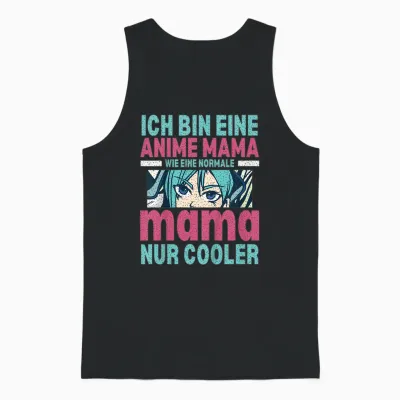 Anime Und Manga Muttertag Kawaii Anime Mama Manga Muttertag Unisex Tank Top - Black