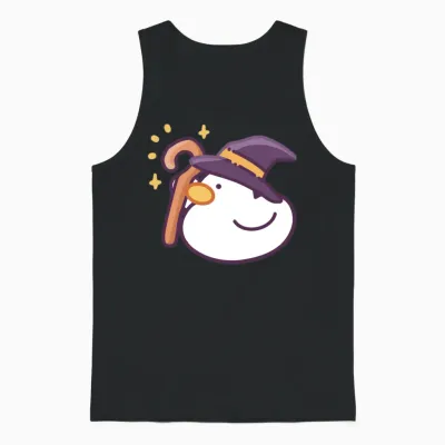 Wizarduck Funny Halloween Unisex Tank Top - Black