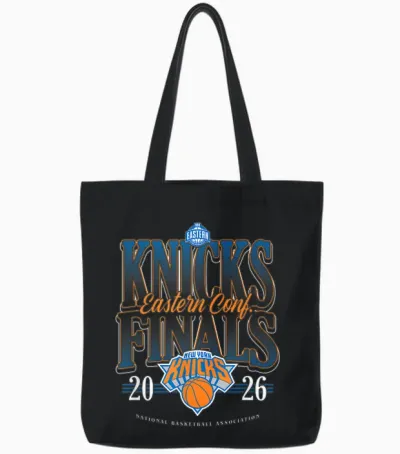 Nba 2026 Eastern Conference Finals Knicks Next Level Tote Bags - Black