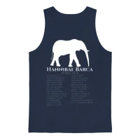 Hannibal Barca World Tour - Carthaginian Empire Unisex Tank Top - Navy – 1
