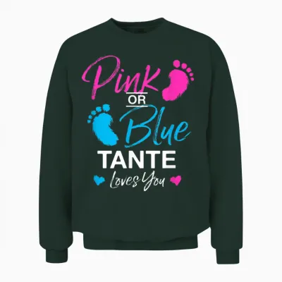 Gender Reveal Tante Babyparty Great-Tante Unisex Sweatshirt - Forest