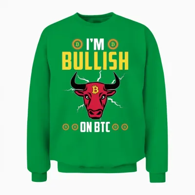 I'm Bullish on Btc Unisex Sweatshirt - Irish Green
