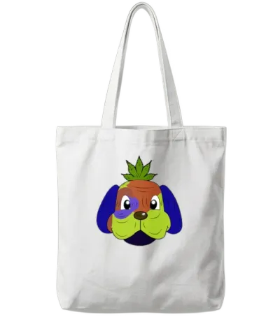 Jamaican Dog Tote Bags - White