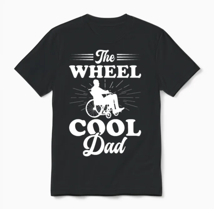 Funny Paraplegic Handicap Wheelchair Paraplegia Unisex T-Shirt in Black