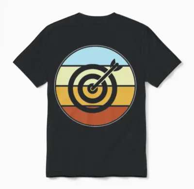 Darts Retro Unisex T-Shirt - Black