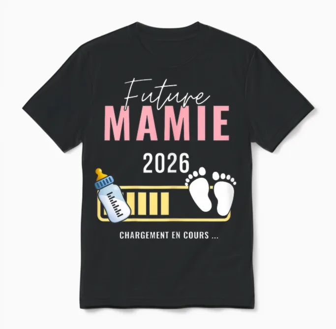 Granny in 2026 Announcement Pregnancy Future Granny Soon 2026 T-Shirt, Black, Female X-Small Unisex T-Shirt in Black