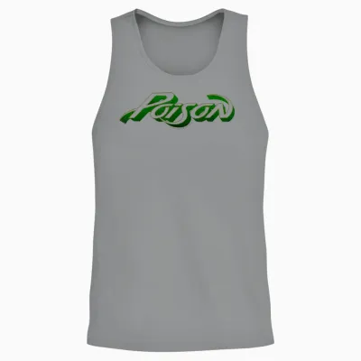 Offizielles Poison Logo Rock Band Heavy Metal Glam Retro Unisex Tank Top - Sport Grey