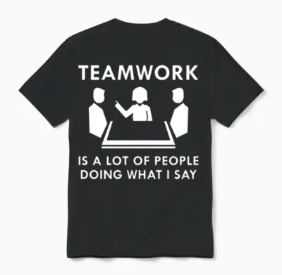 Teamwork Unisex T-Shirt - Black