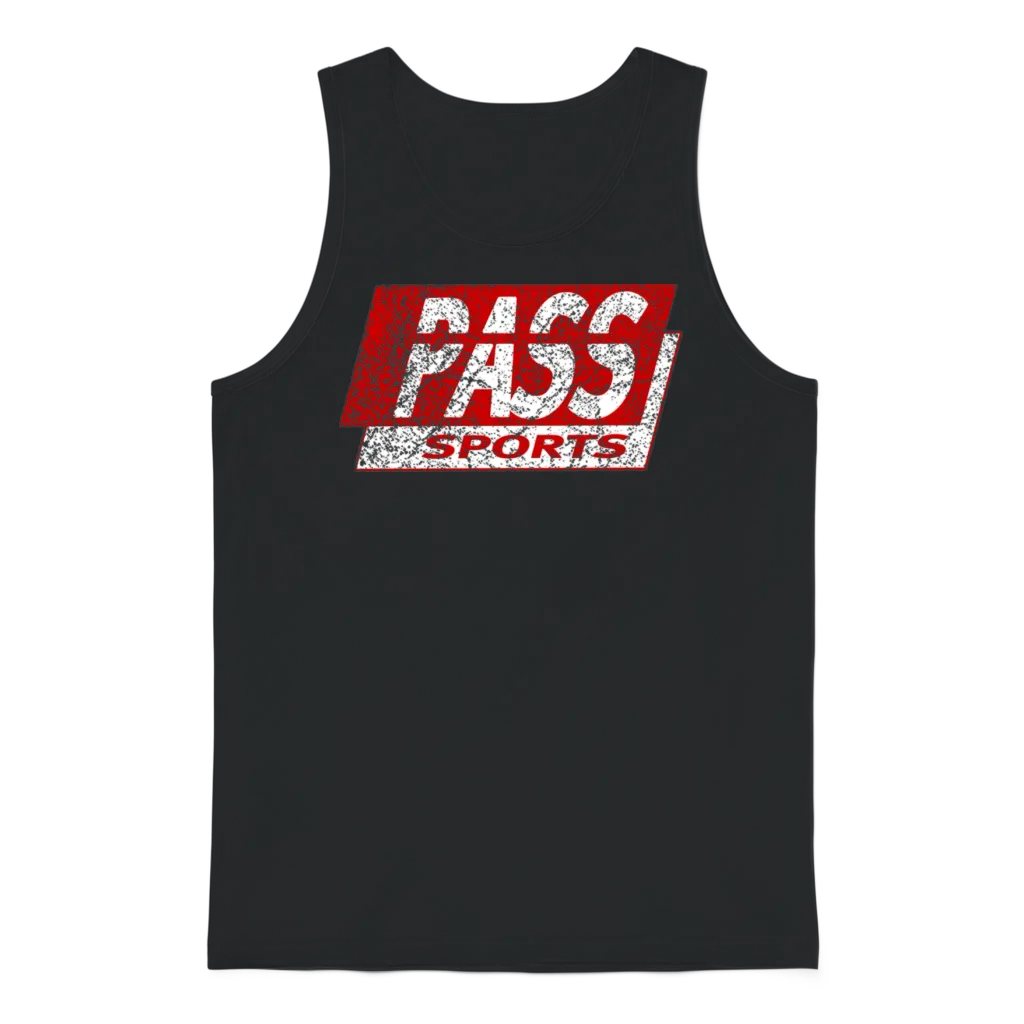Old School Retro Pass Sports Detroit Unisex Tank Top - Black