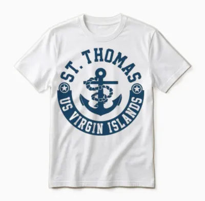 Saint Thomas Unisex T-Shirt - White